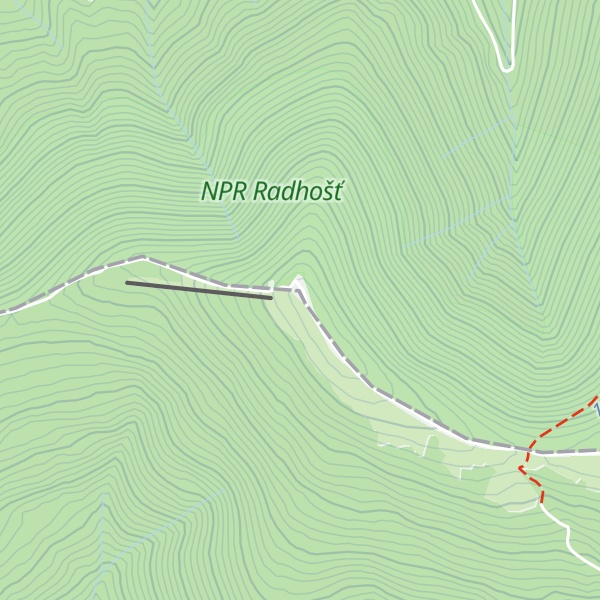 Map of Radhošť