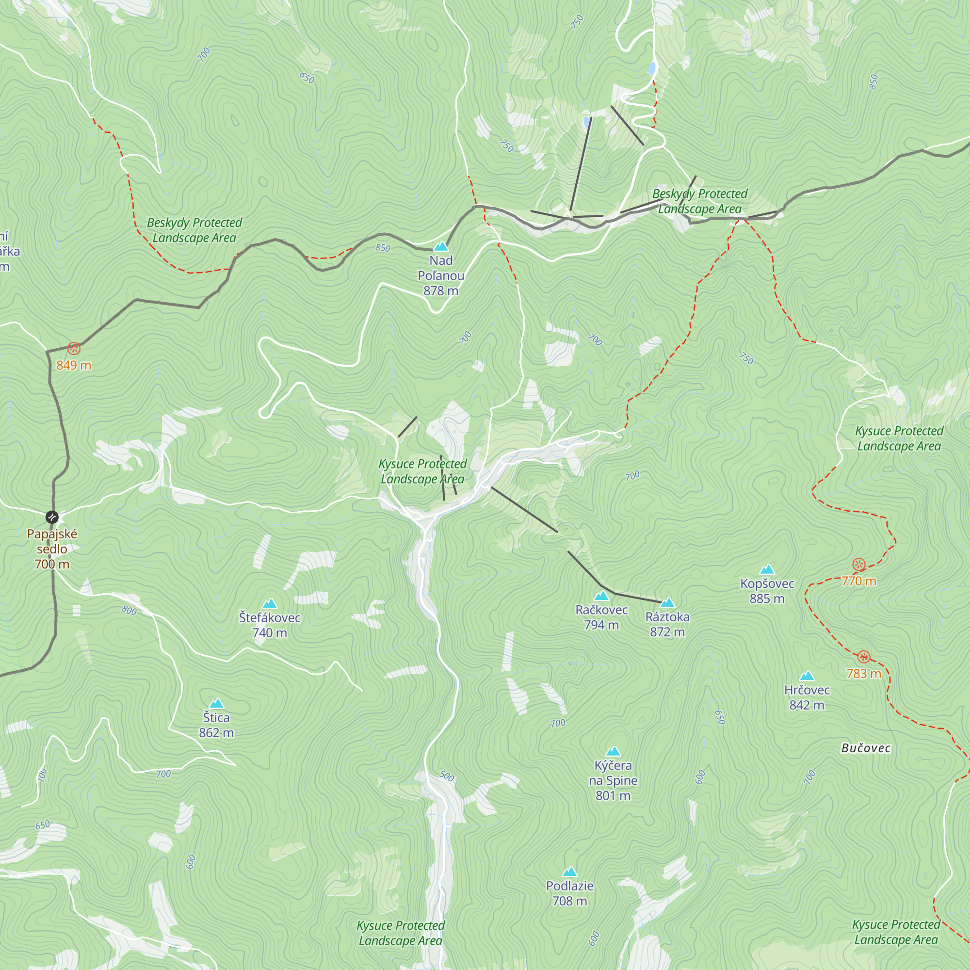 Chata Alpina map