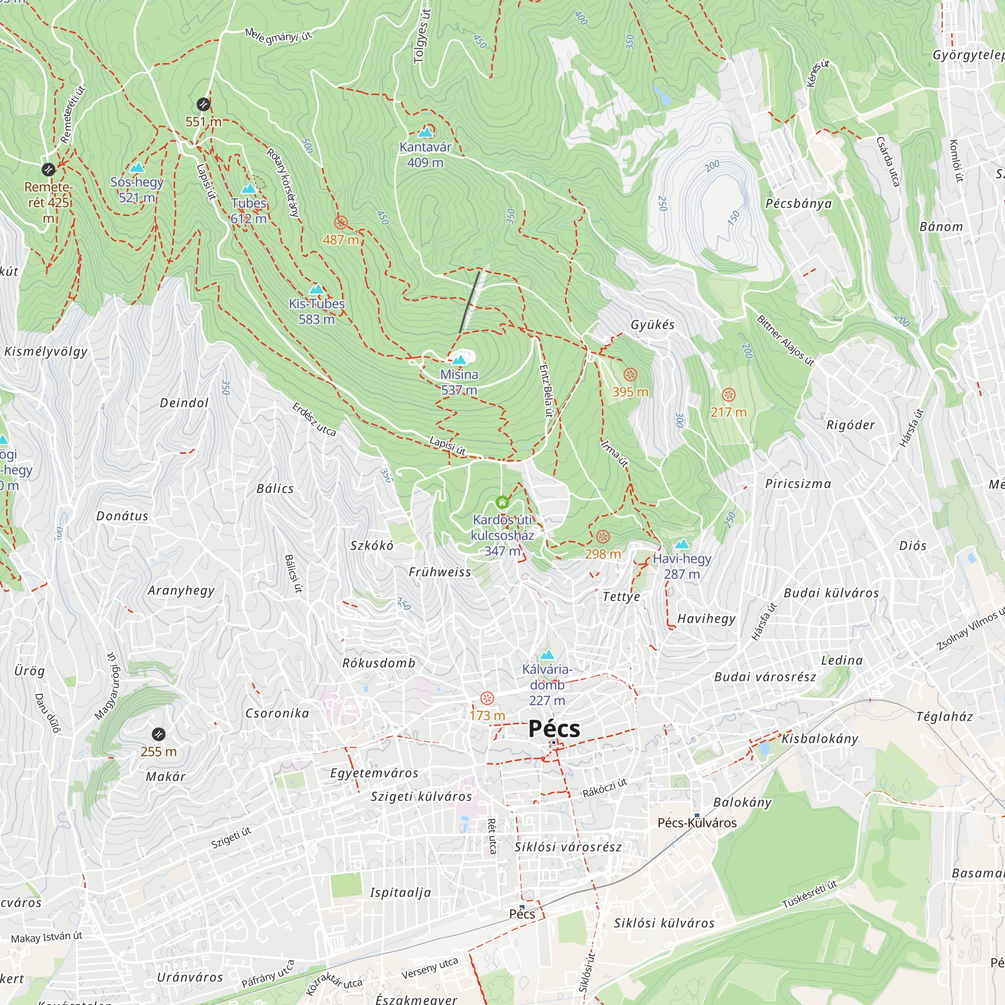 Kardos úti kulcsosház map
