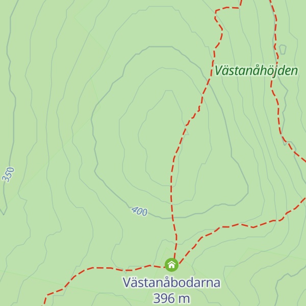 Map of Västanåhöjden