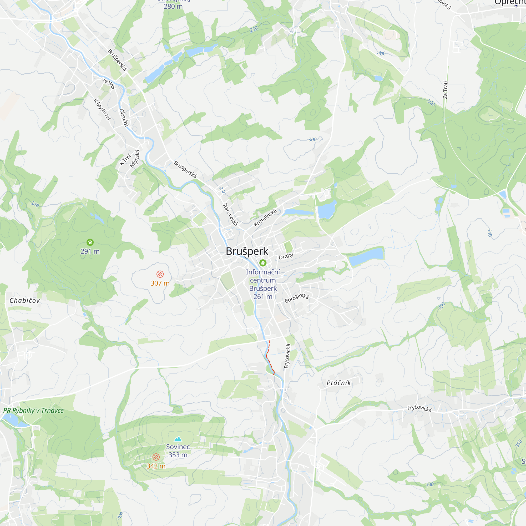 Informační centrum Brušperk map