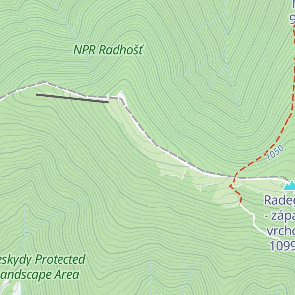 Map of Horský hotel Radegast