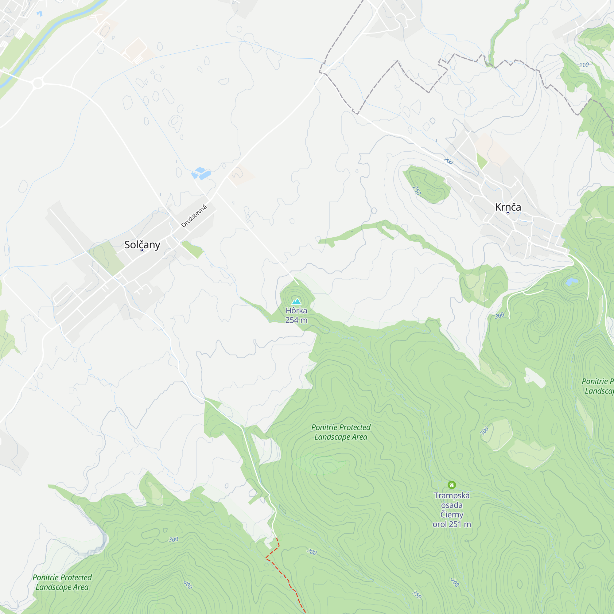 PZ Tríbeč 2 - Solčany map