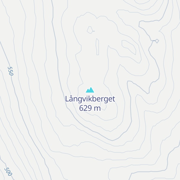 Map of Långvikberget