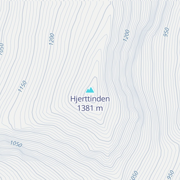 Map of Hjerttinden