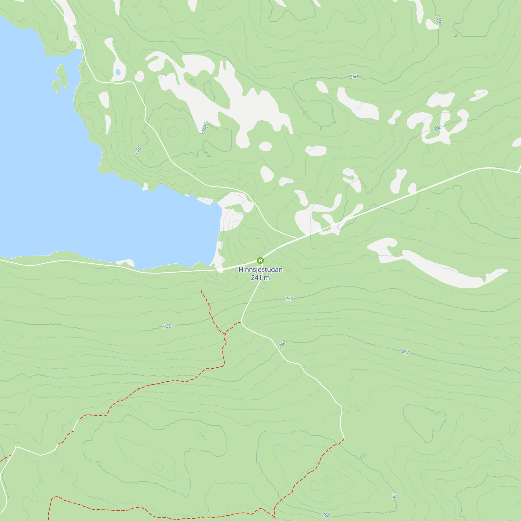 Hinnsjöstugan map