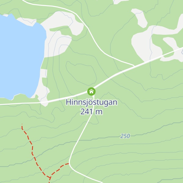 Map of Hinnsjöstugan