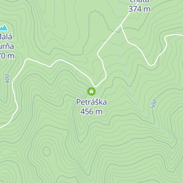Map of Petráška