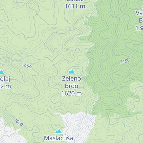 Map of Zeleno Brdo