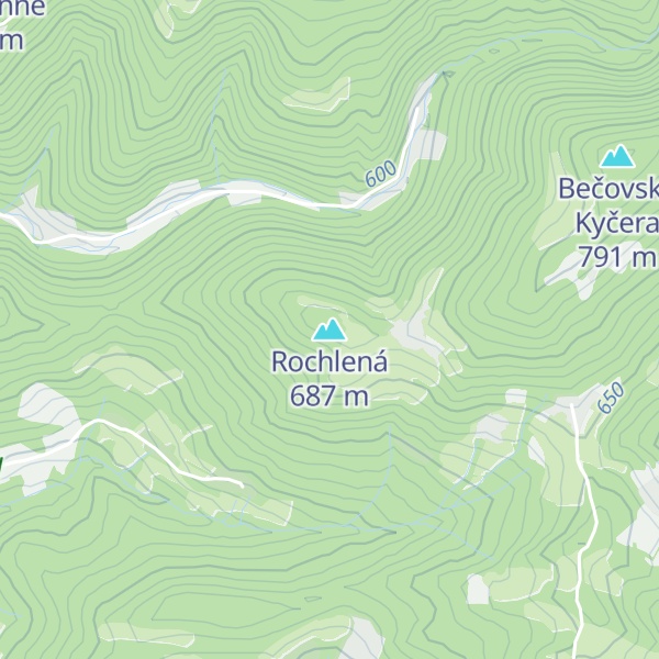 Map of Rochlená