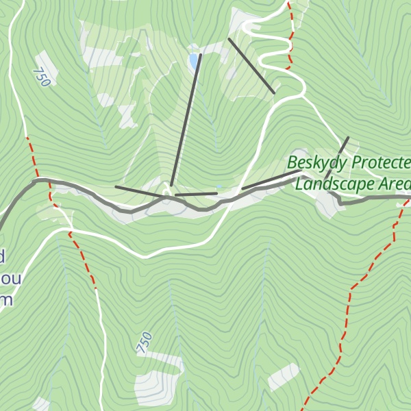 Map of Chata Javorka