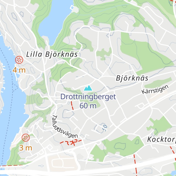 Map of Drottningberget