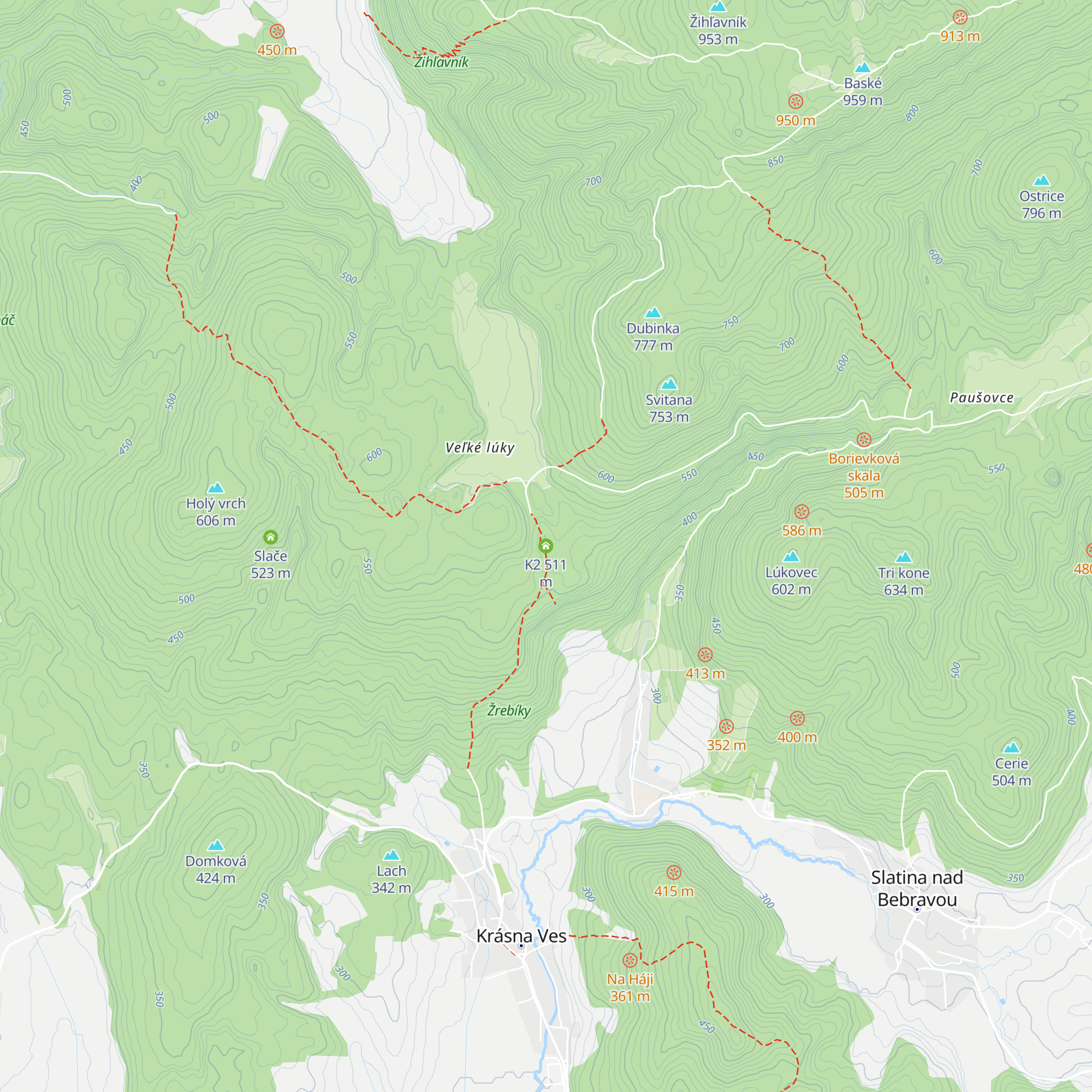 K2 map
