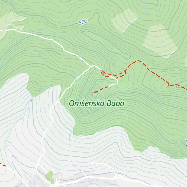 Map of Omšenská baba