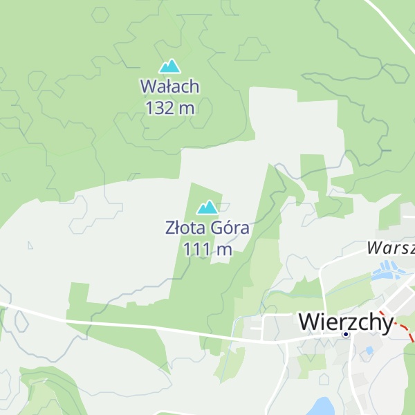 Map of Złota Góra