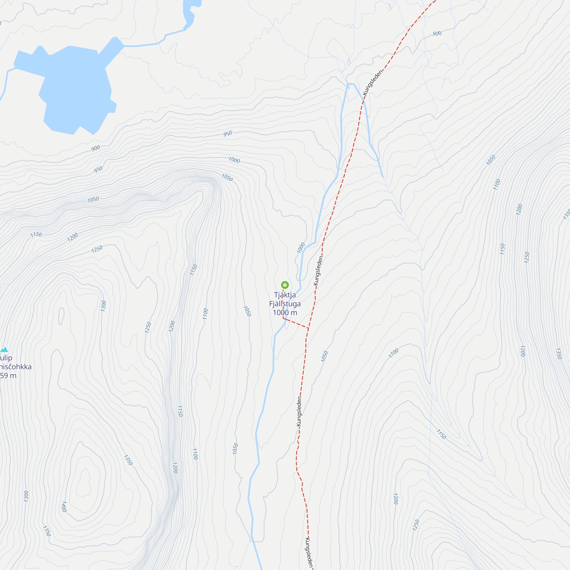Tjäktja Fjällstuga map