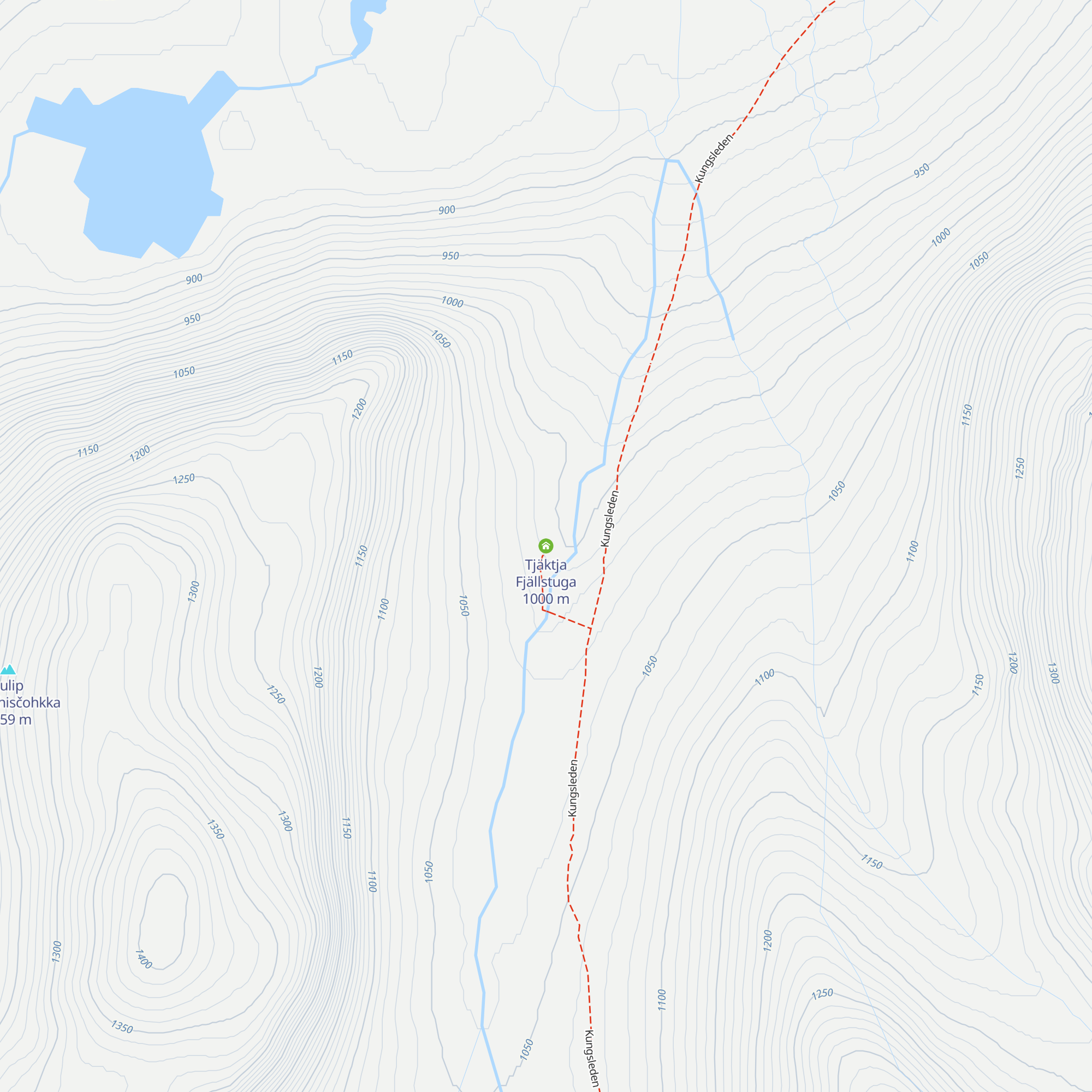 Tjäktja Fjällstuga map