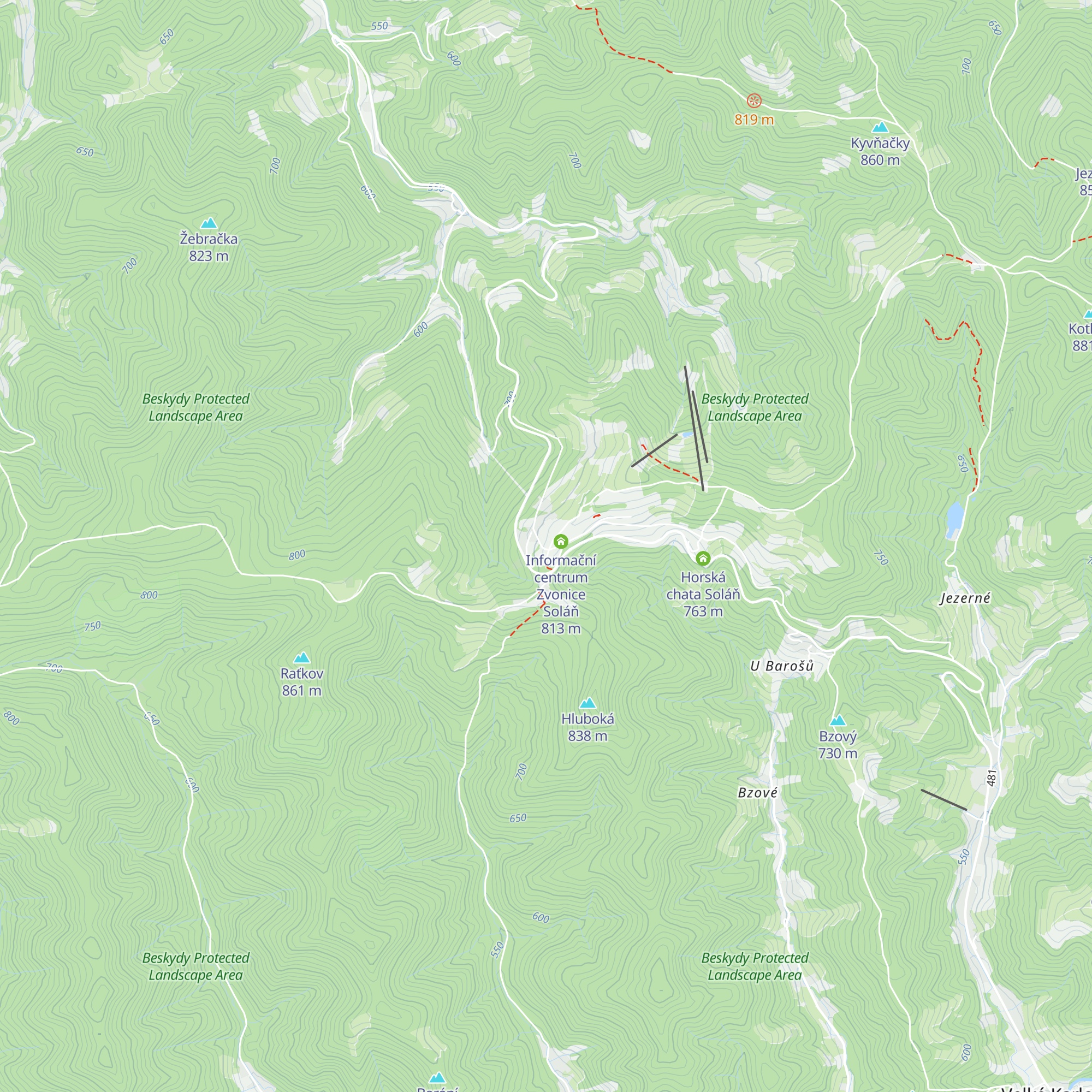 Horský hotel Čarták map