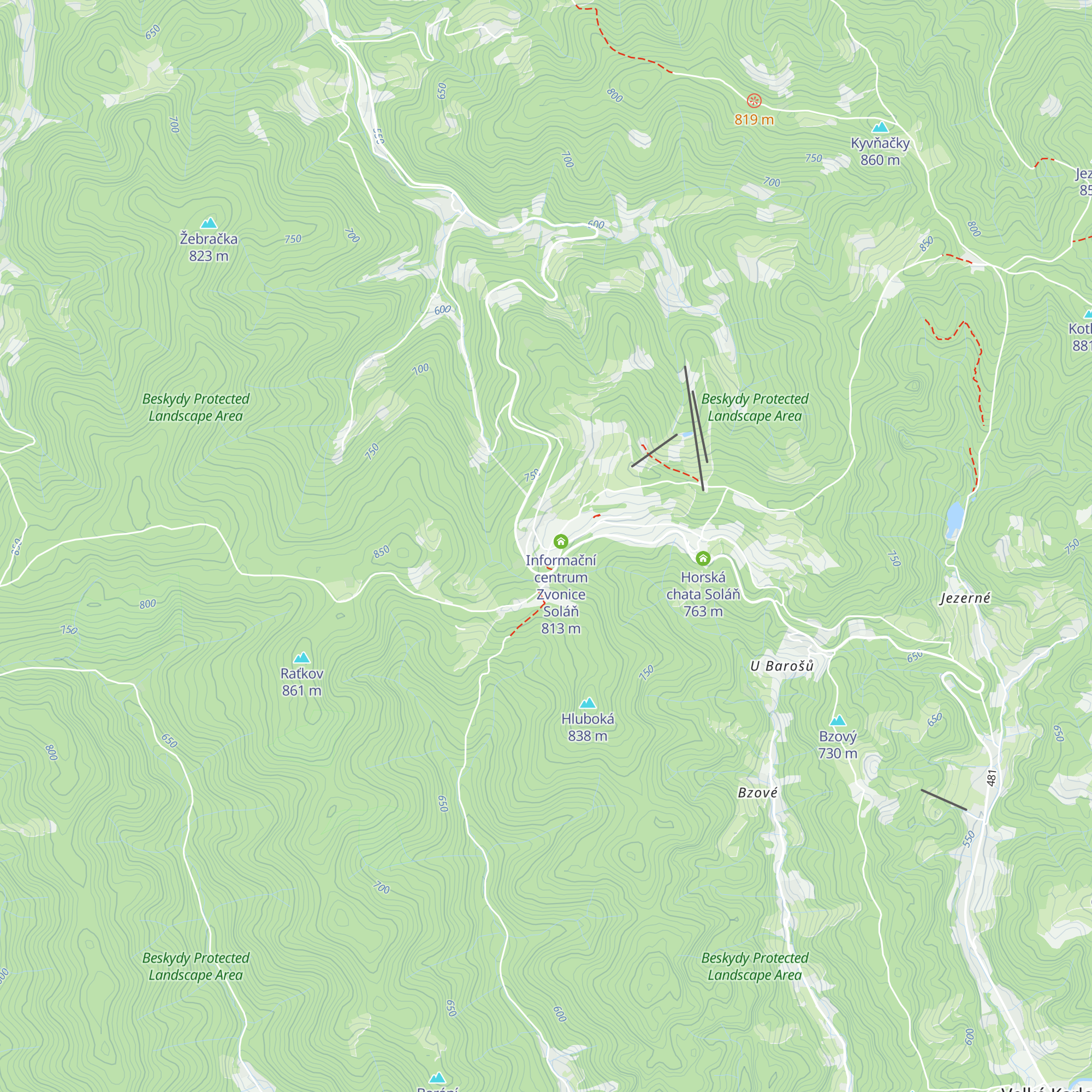 Horský hotel Čarták map