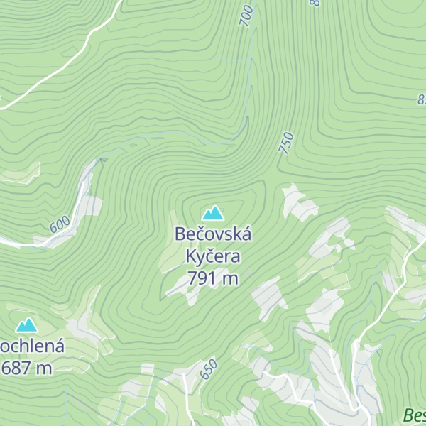 Map of Bečovská Kyčera