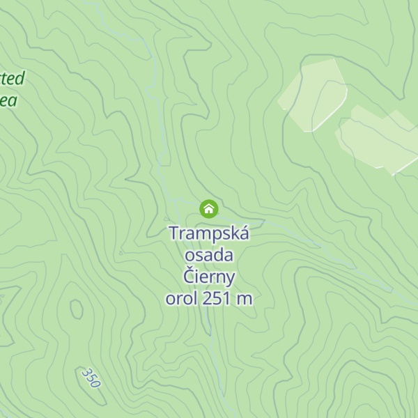 Map of Trampská osada Čierny orol