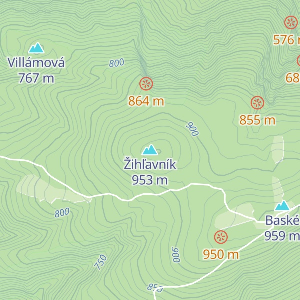 Map of Žihľavník