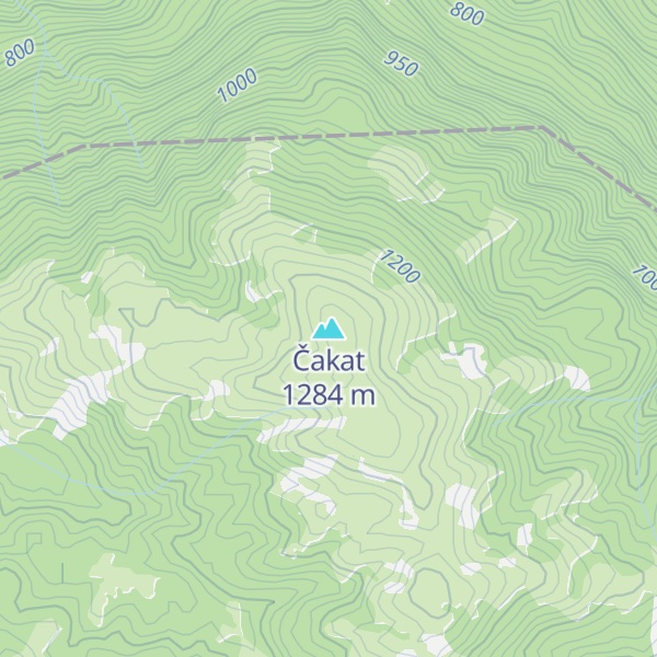 Map of Čakat