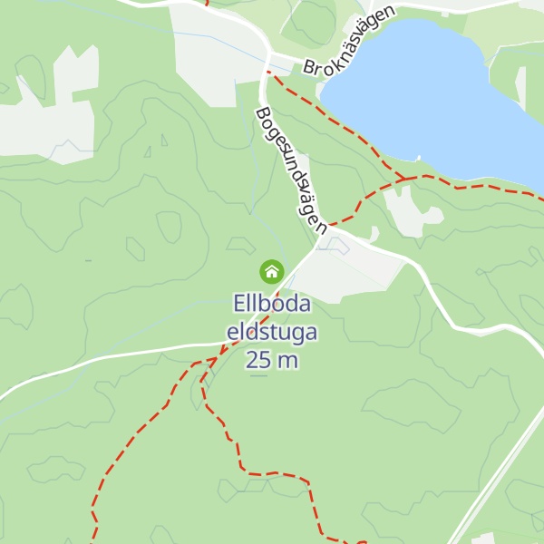 Map of Ellboda eldstuga