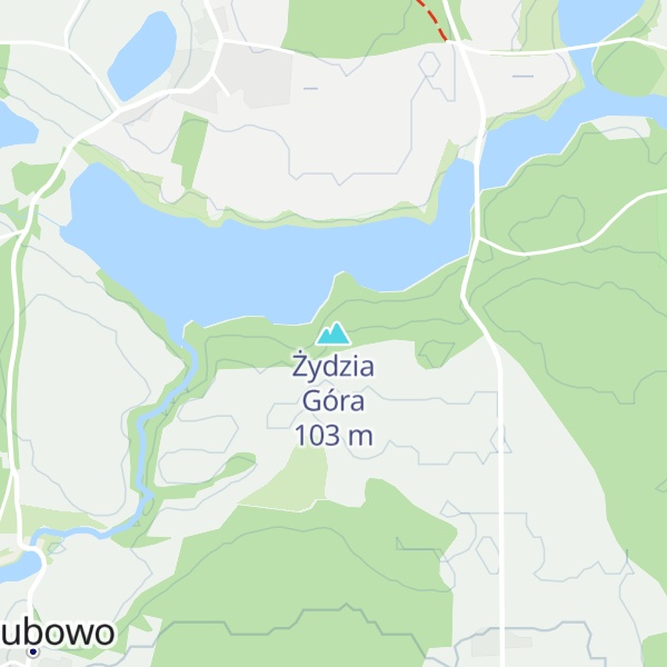 Map of Żydzia Góra