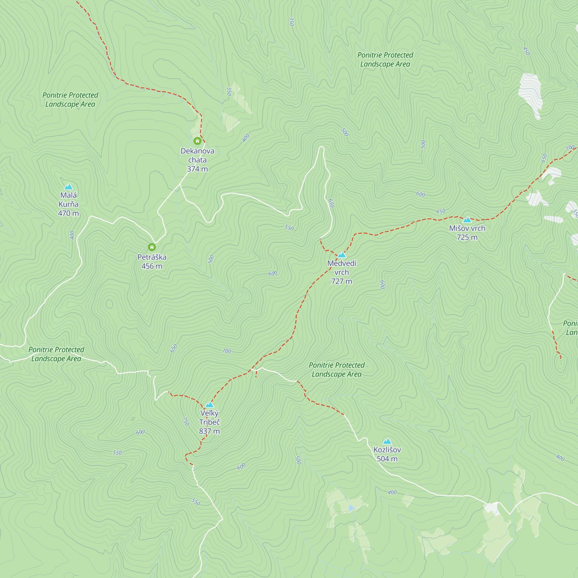 Vlčica map