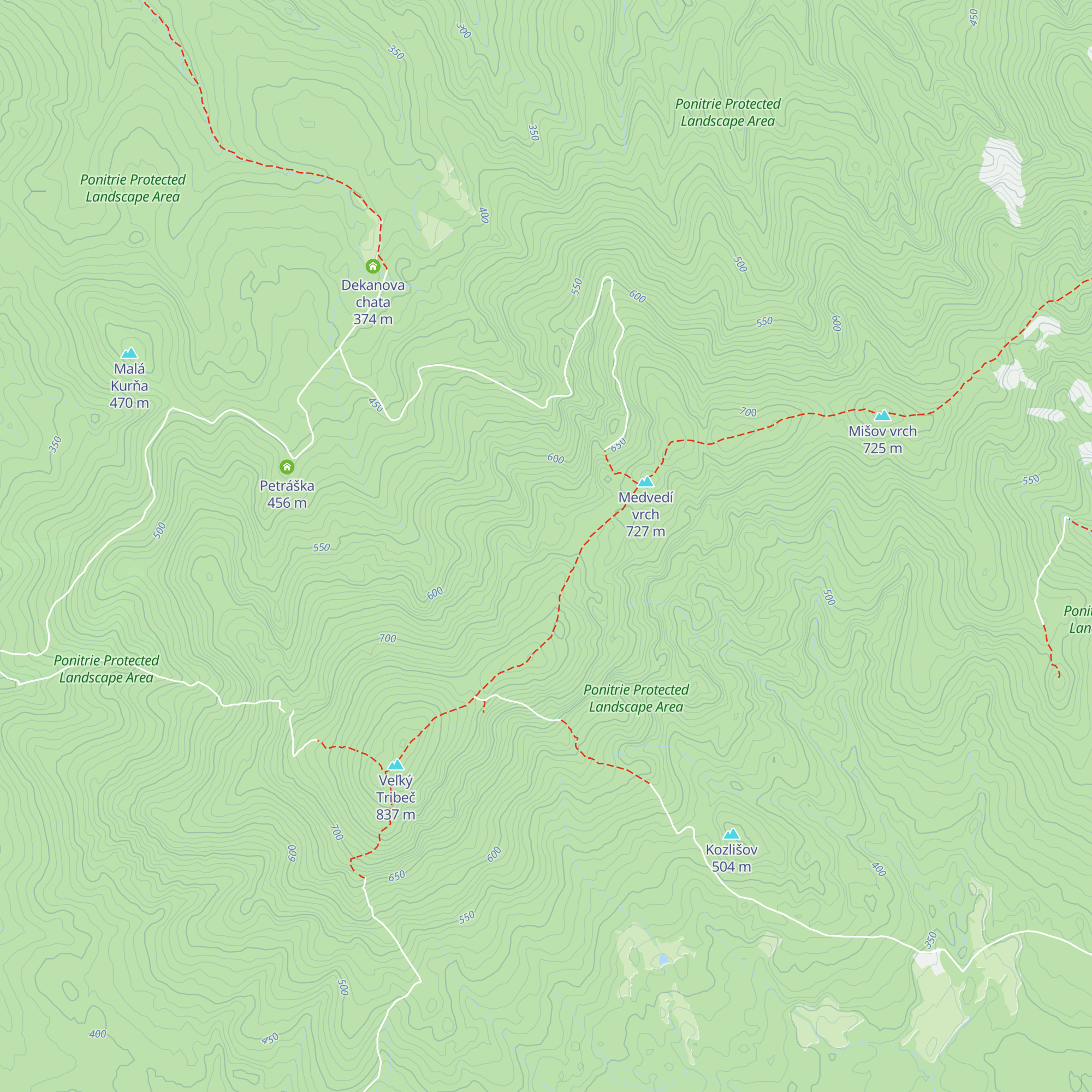 Vlčica map