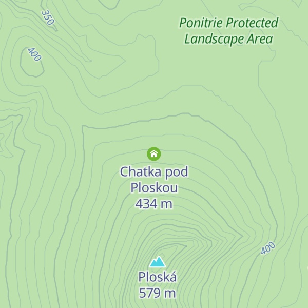 Map of Chatka pod Ploskou