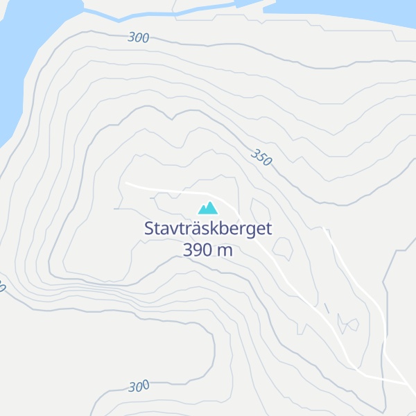 Map of Stavträskberget