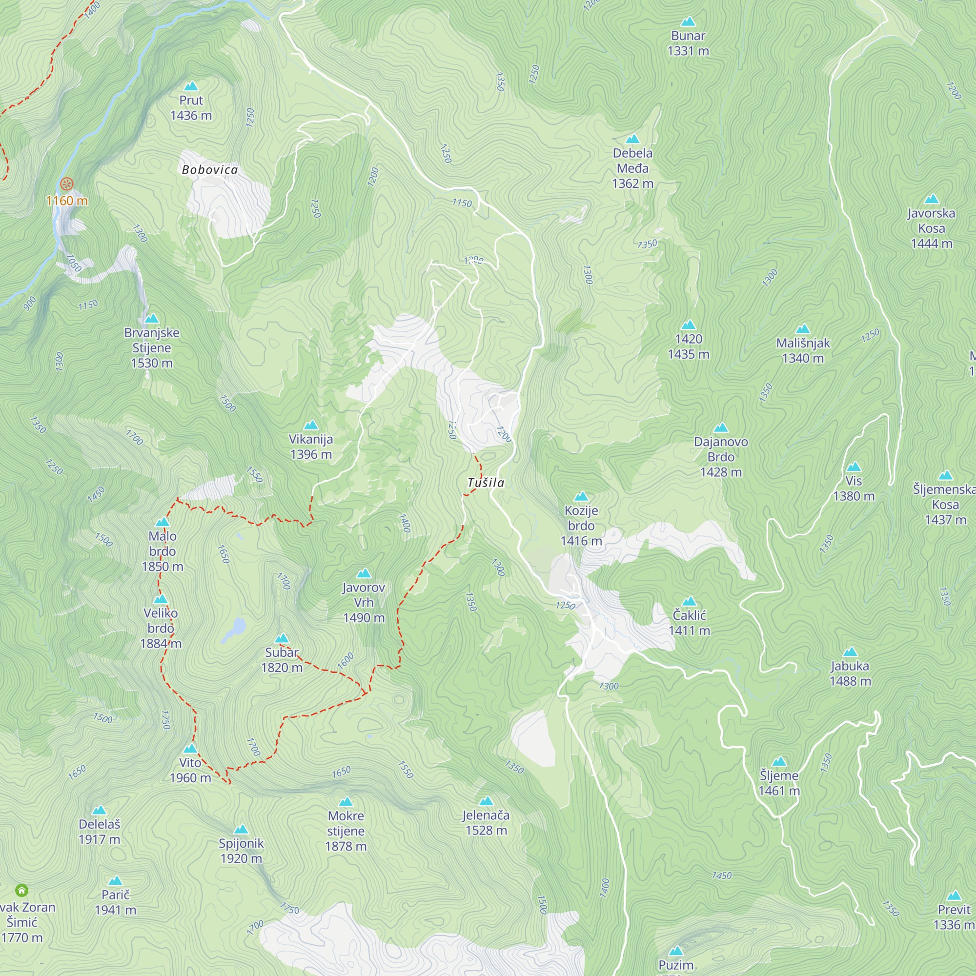 Restoran Visočica map