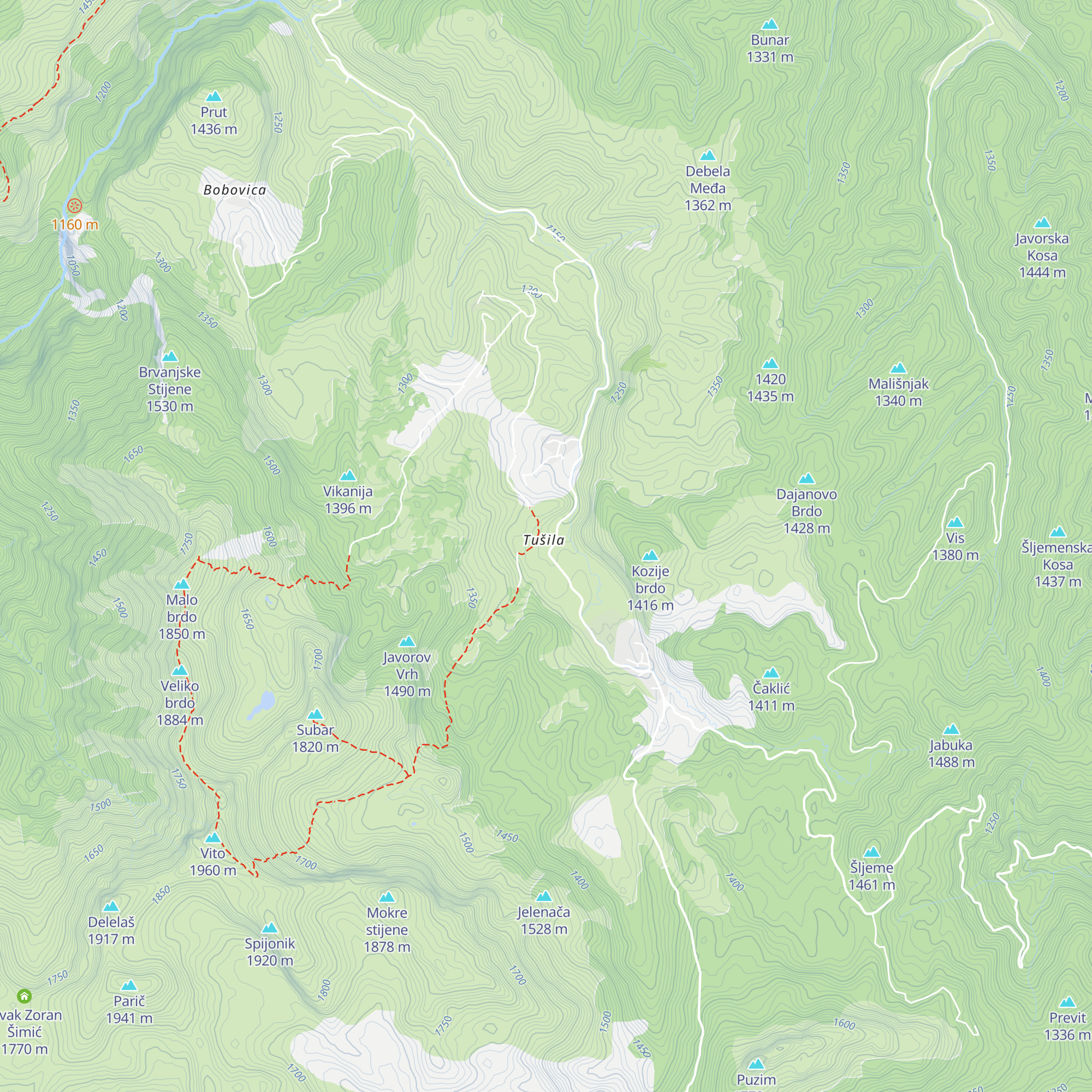 Restoran Visočica map