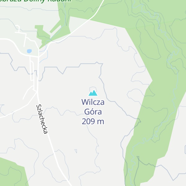 Map of Wilcza Góra