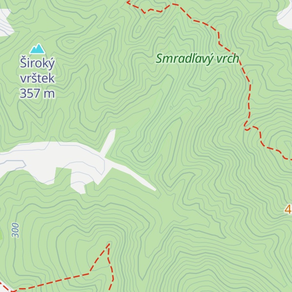 Map of Smradľavý vrch