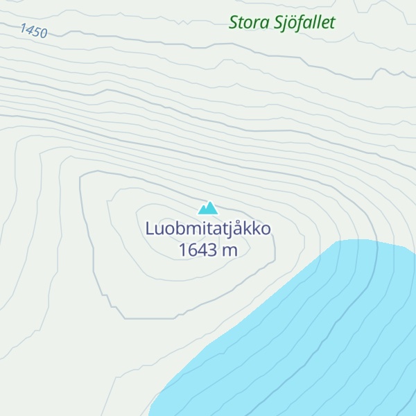 Map of Luobmitatjåkko
