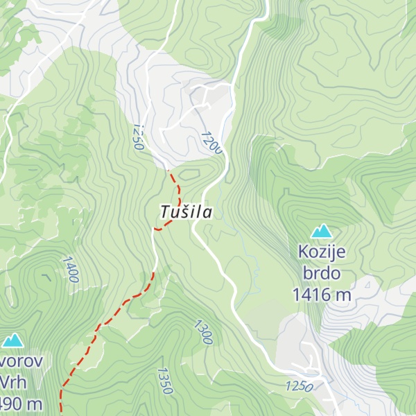Map of Planinarski dom Vrela
