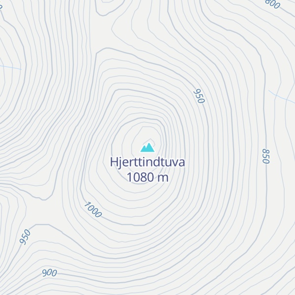 Map of Hjerttindtuva