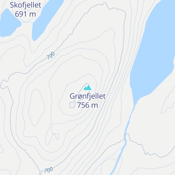 Map of Grønfjellet
