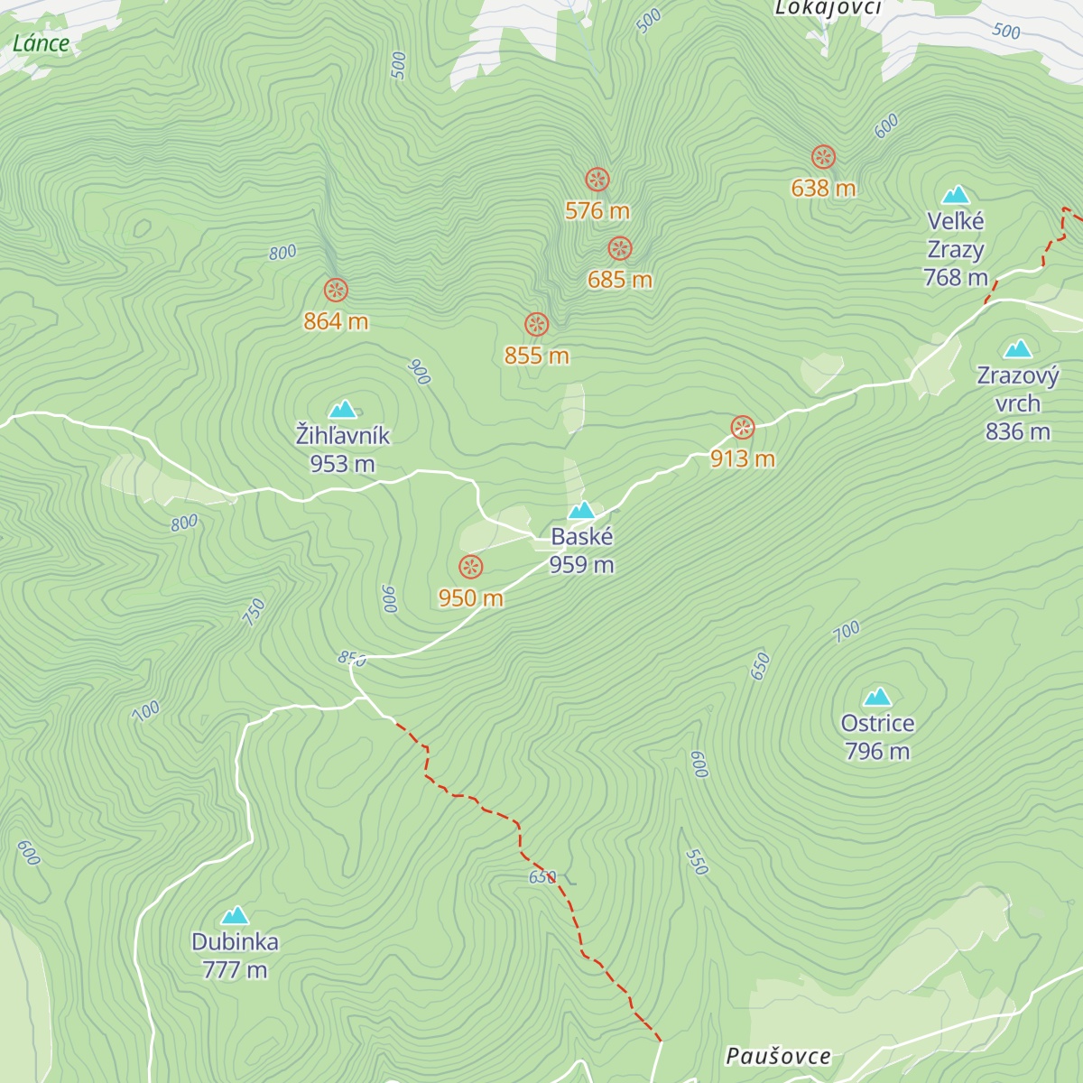 Chata Baske map