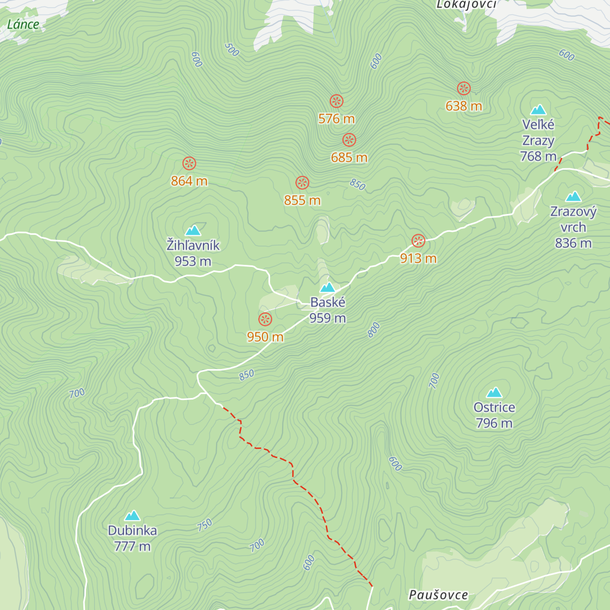 Chata Baske map
