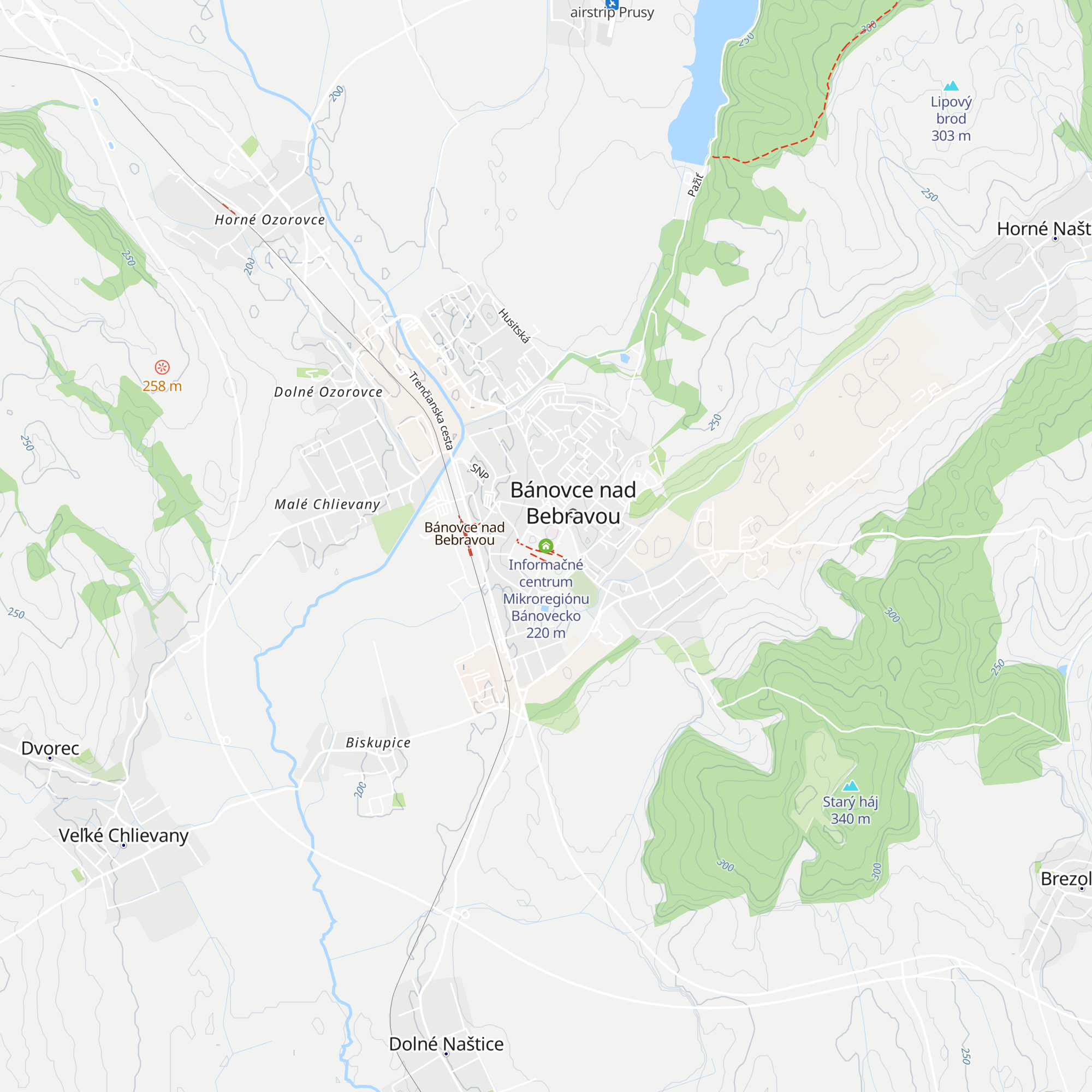 Informačné centrum Mikroregiónu Bánovecko map