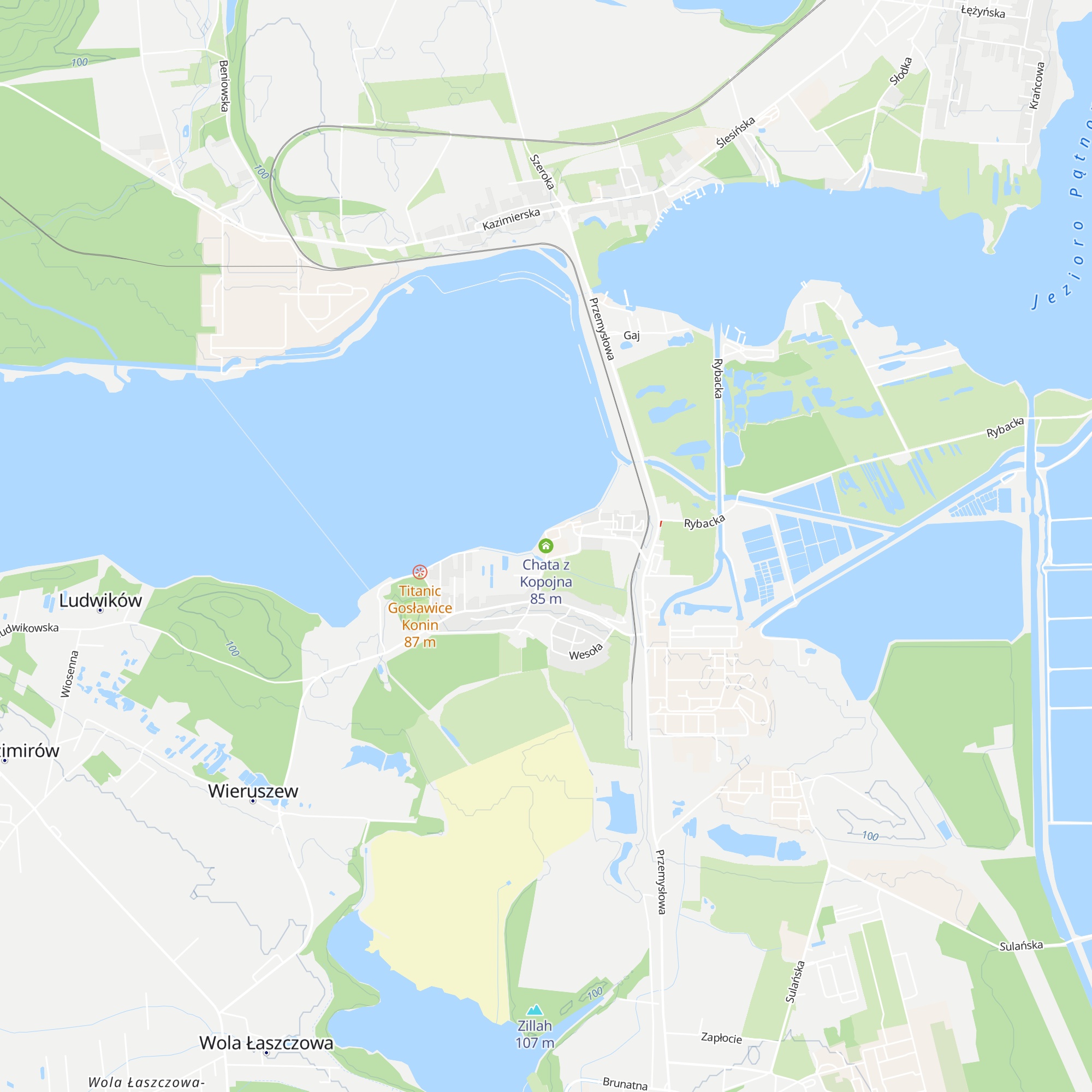 Chata z Kopojna map