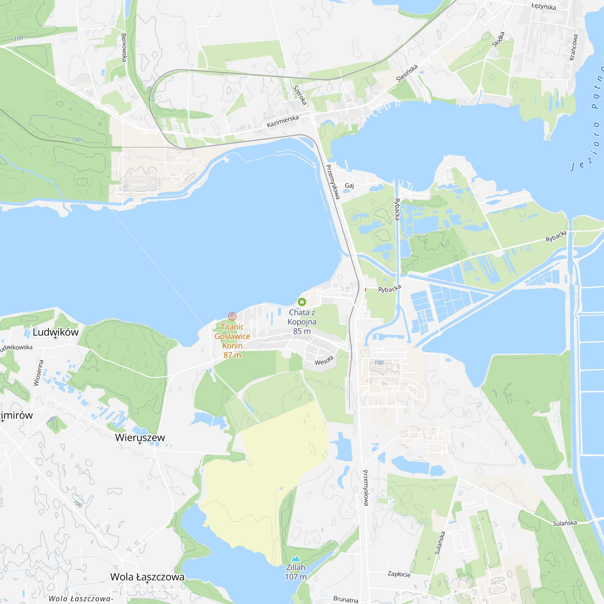 Chata z Kopojna map