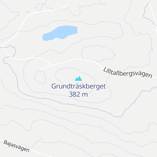 Map of Grundträskberget