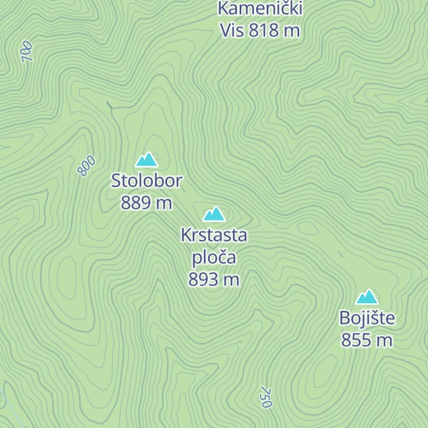Map of Krstasta ploča