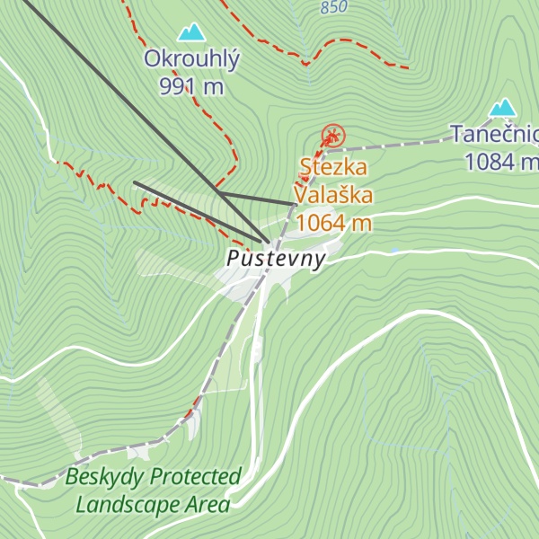 Map of Chata Šumná