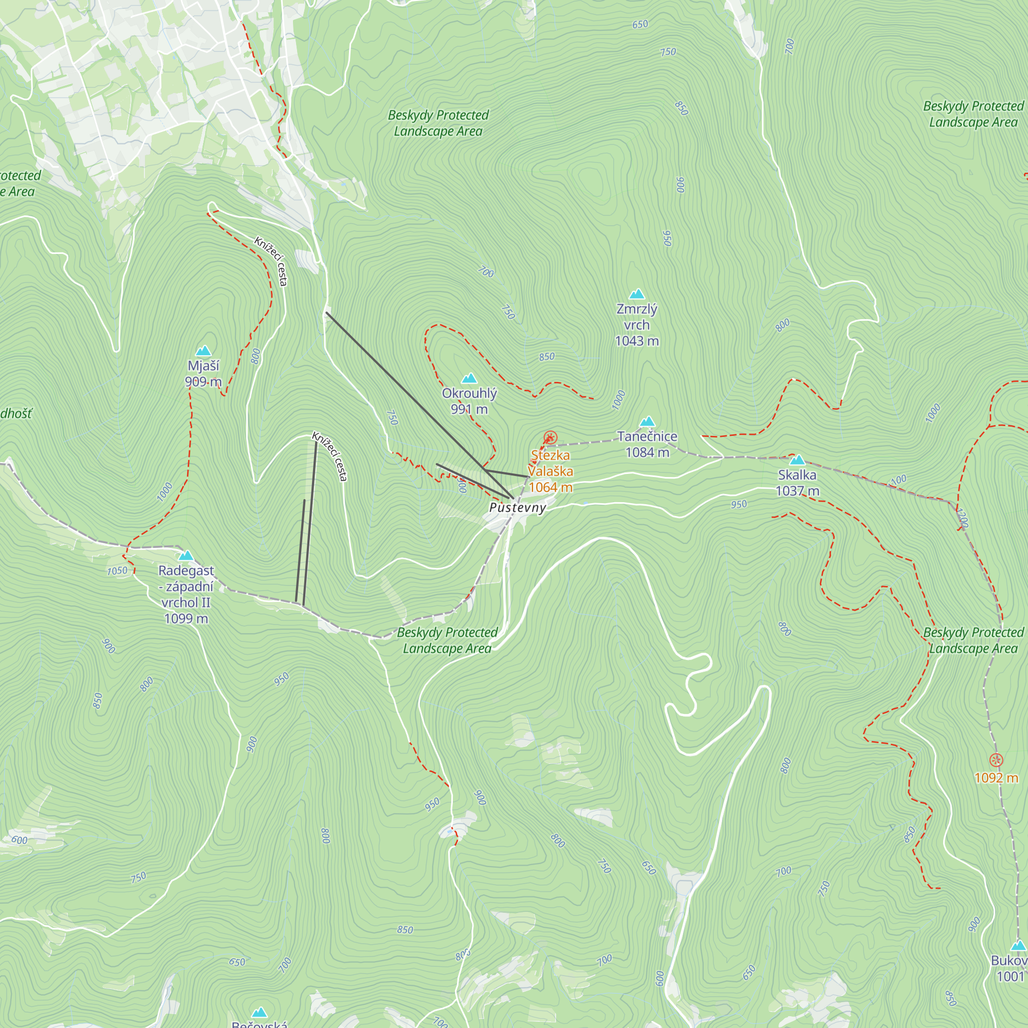 Chata Šumná map